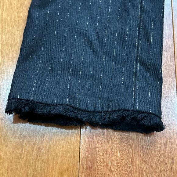 Zadig & Voltaire Black wool gold striped lined pants 34 Cm - Picture 2 of 13